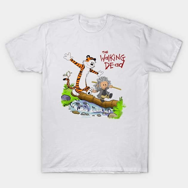 Calvin and Hobbes/The Walking Dead (in color) T-Shirt by Artman11